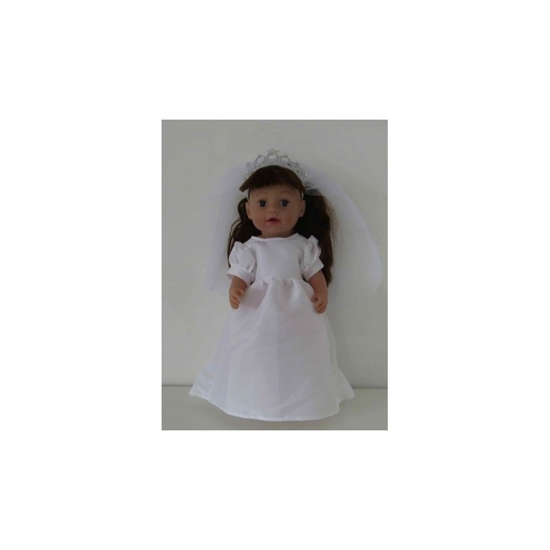 trouwjurk baby born 43cm