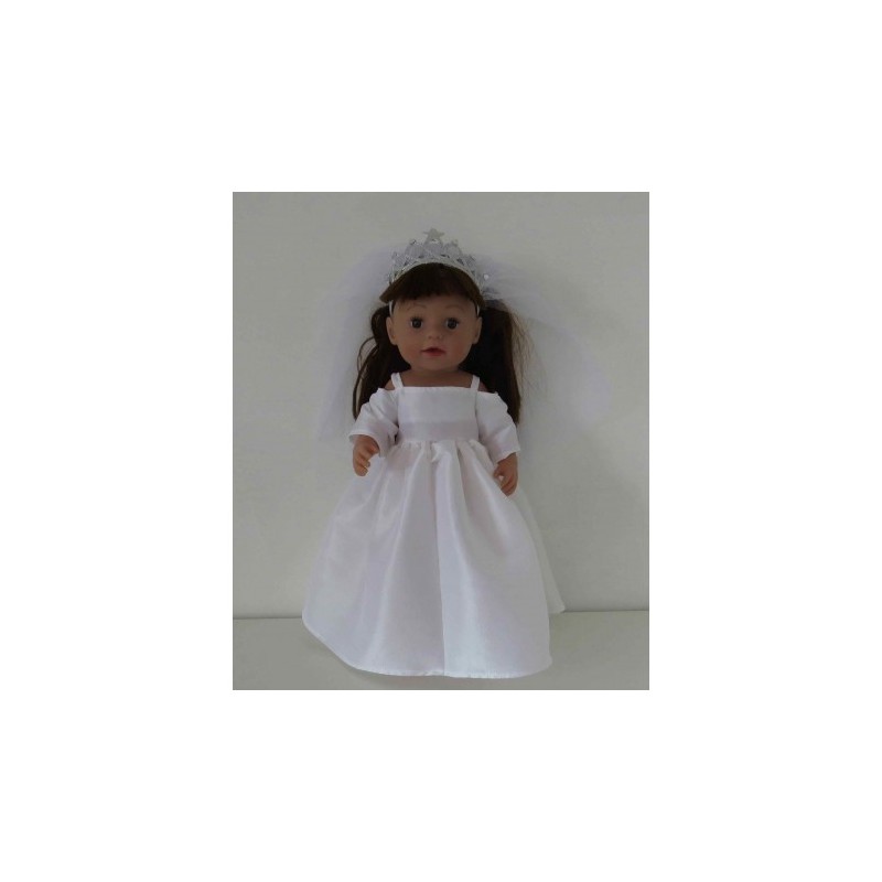 trouwjurk baby born 43cm