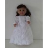 trouwjurk kant bloemen baby born 43cm