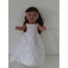 trouwjurkkant bloemen  baby born 43cm