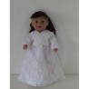 trouwjurkkant bloemen  baby born 43cm