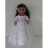trouwjurk kant bloemen baby born 43cm