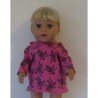 capuchontrui roze apen baby born 43cm