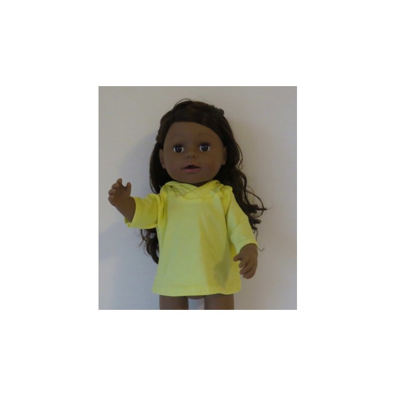 capuchontrui geel baby born 43cm