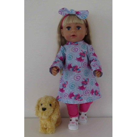 herfstjurk setje trollz baby born 43cm