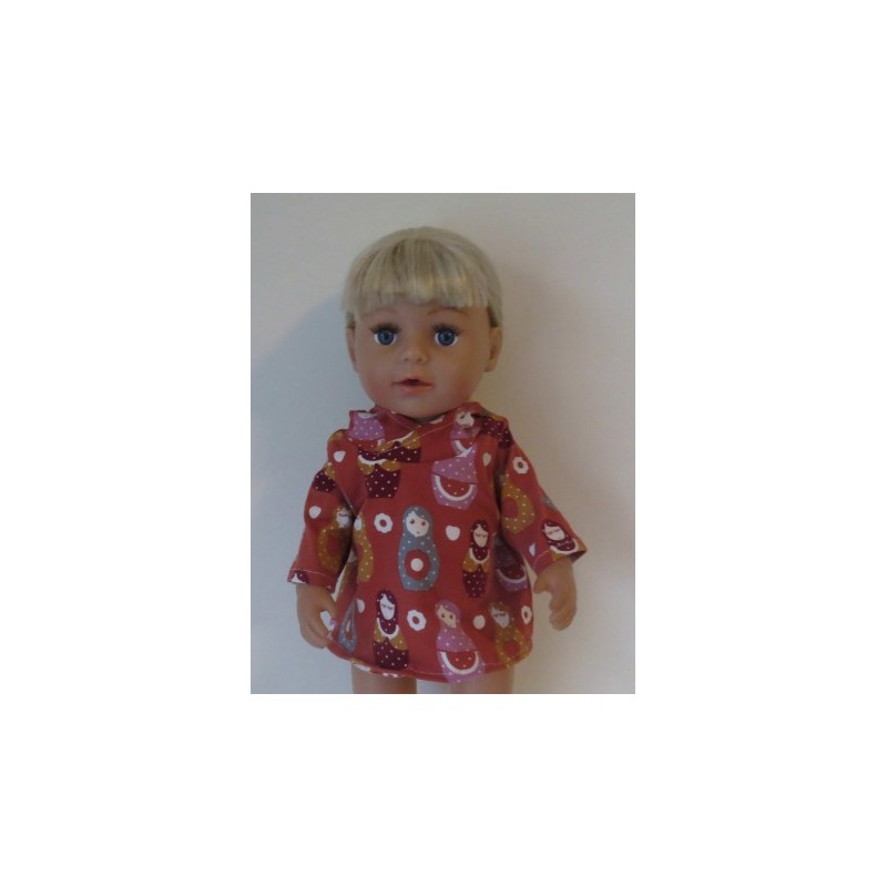 capuchontrui matroeska baby born 43cm