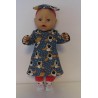 herfstjurk setje hond baby born 43cm