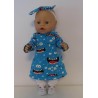 herfstjurk setje monsters baby born 43cm