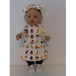 herfstjurk setje sinterklaas  baby born 43cm
