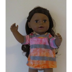 capuchontrui gesrtreept baby born 43cm