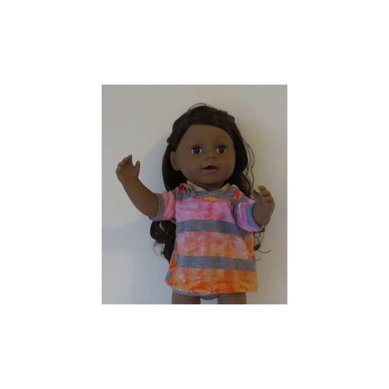 capuchontrui gesrtreept baby born 43cm