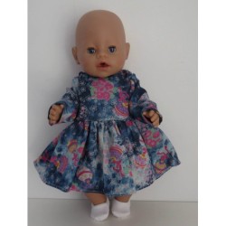 jurk bloem ballen baby born 43cm