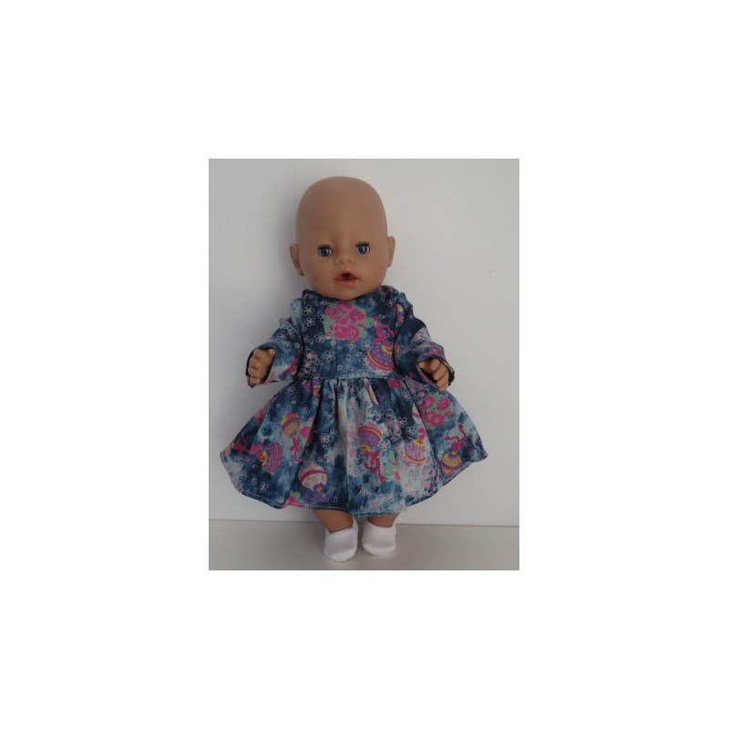 jurk bloem ballen baby born 43cm