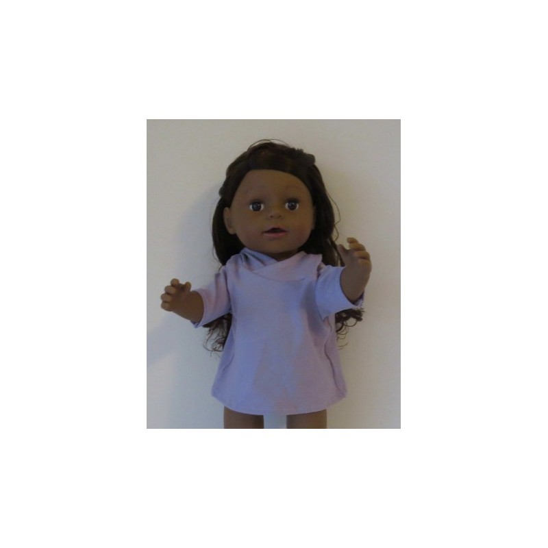 capuchontrui lila baby born 43cm