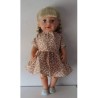 jurk bruin bloemen baby born 43cm