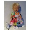 jurk chineese print baby born 43cm