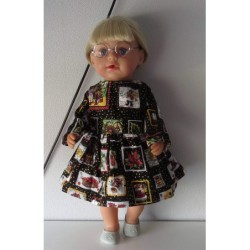 jurk zwart kerst baby born 43cm