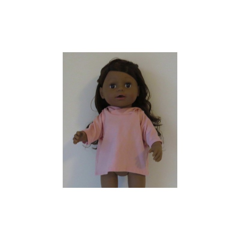 capuchontrui midden roze baby born 43cm