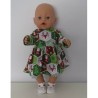jurk kerst groen baby born 43cm