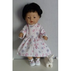 jurk vlinders baby born 43cm