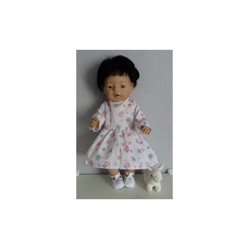 jurk vlinders baby born 43cm