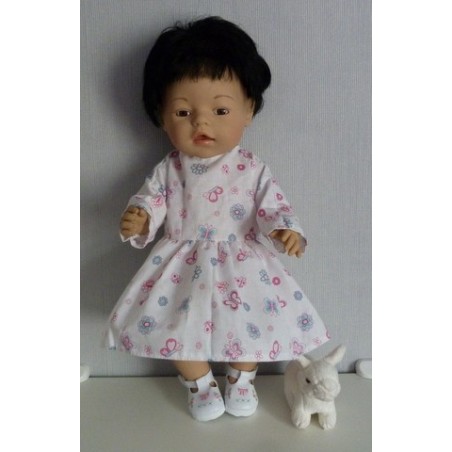 jurk vlinders baby born 43cm