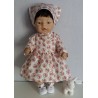 jurk wit roosjes baby born 43cm
