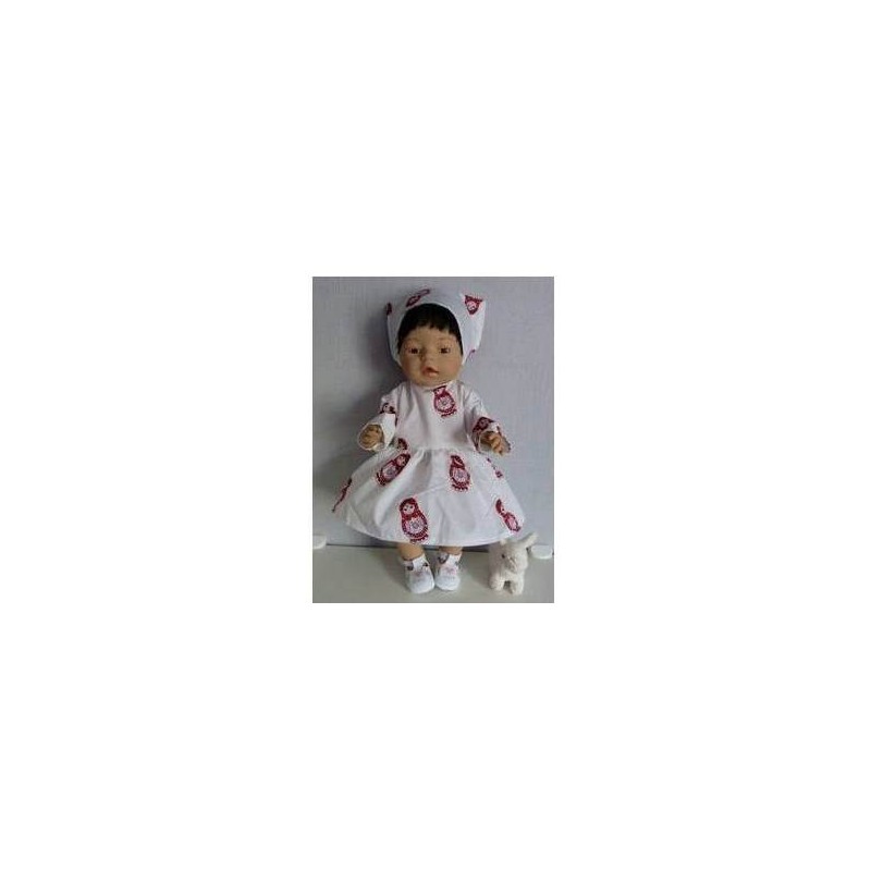 jurk matroeska baby born 43cm
