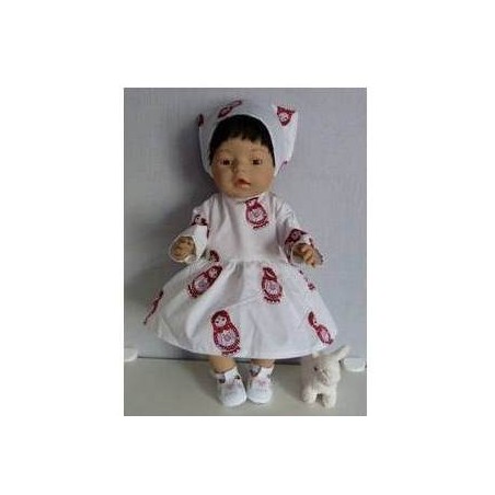 jurk matroeska baby born 43cm