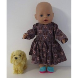 jurk rendieren baby born 43cm