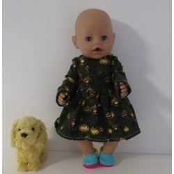 jurk kerst baby born 43cm