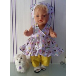 hawaiienjurk ijsjes baby born 43cm