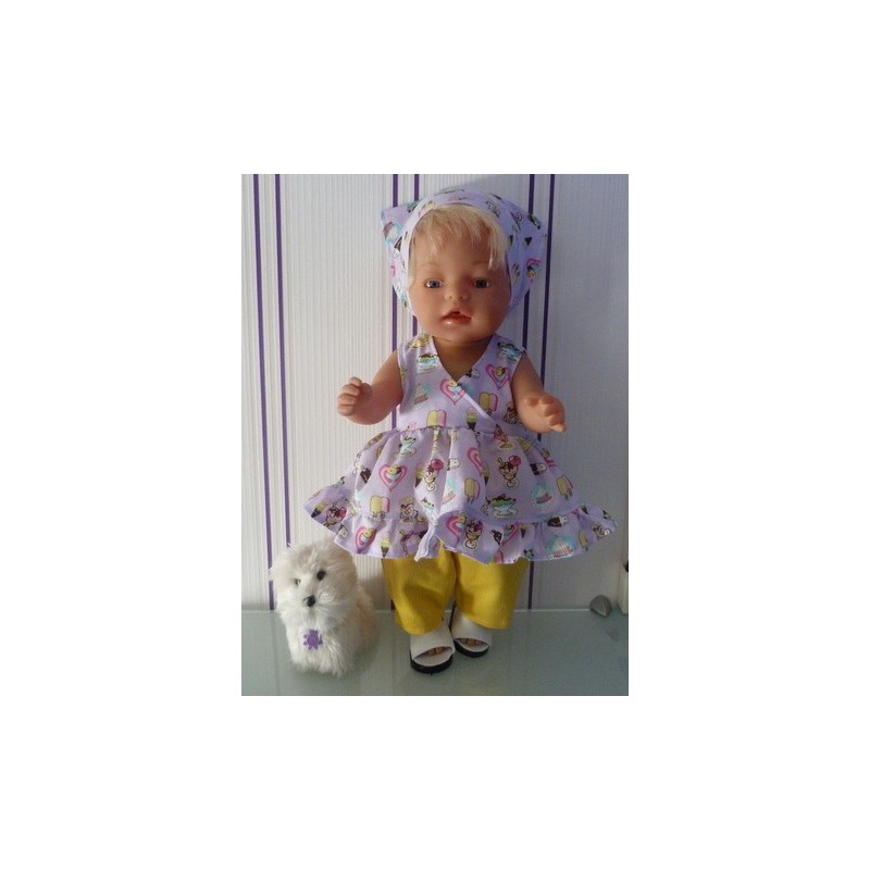 hawaiienjurk ijsjes baby born 43cm