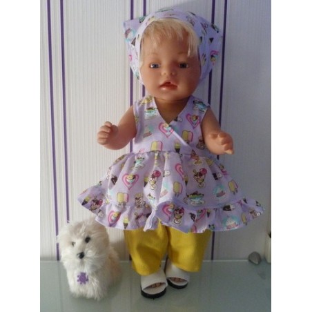hawaiienjurk ijsjes baby born 43cm