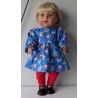 jurk met legging blauw  kerst  baby born 43cm