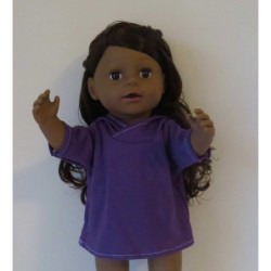 capuchontrui paars baby born 43cm