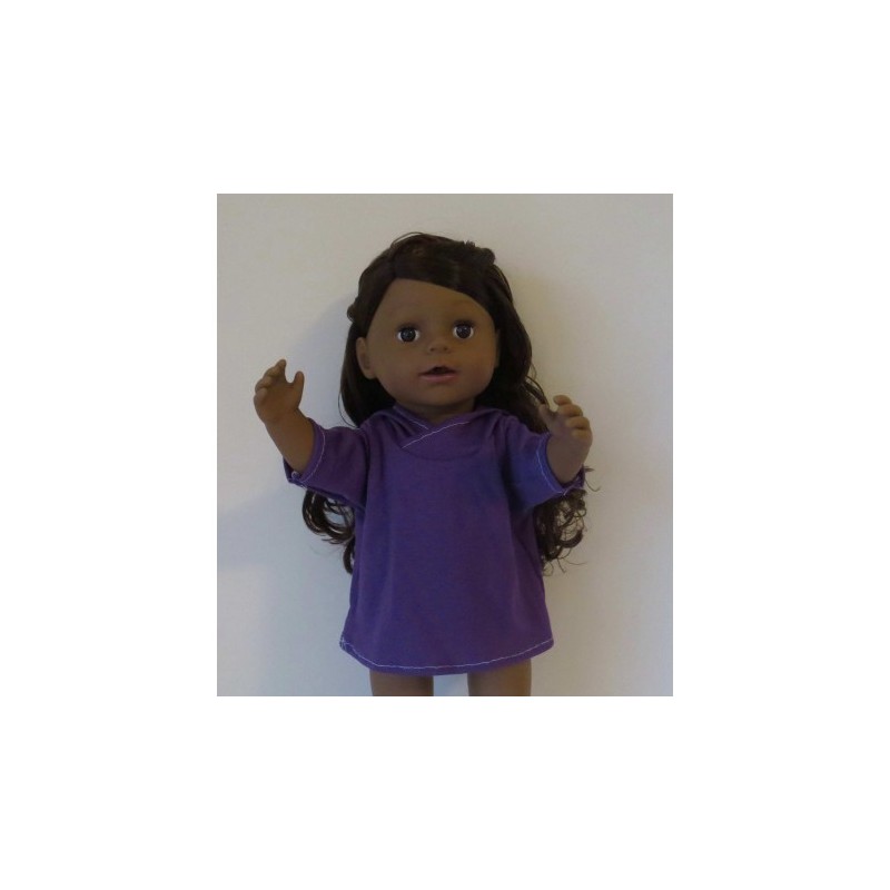 capuchontrui paars baby born 43cm