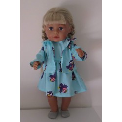 jurk met jas mint jet  baby born 43cm