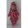 jurk set rood lieveheersbeestje baby born 43cm