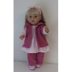 jurk set roze baby born 43cm