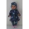 jurk set blauw beren baby born 43cm