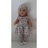 jurk set panda  baby born 43cm