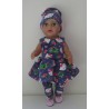 jurk set hello kitty blauw baby born 43cm