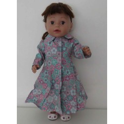 jurk met jas gebloemd baby born 43cm