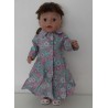 jurk met jas gebloemd baby born 43cm