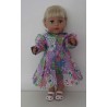 jurk met jas lila baby born 43cm