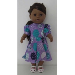 jurk met jas lila baby born 43cm
