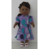 jurk met jas lila baby born 43cm