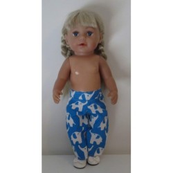 lange broek blauw olifanten baby born 43cm