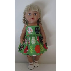 zonnejurk groen baby born 43cm